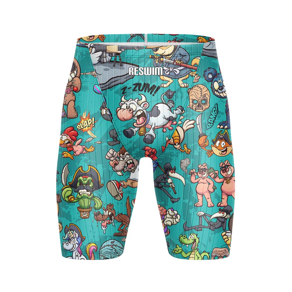 Swim Trunk Quick Dry - 재미있는 수영 재머 수영복 반바지, 남성