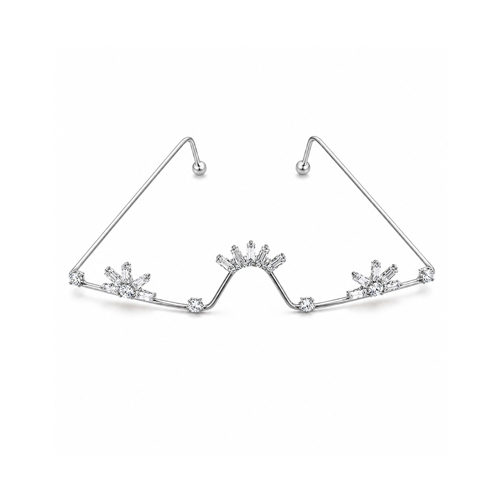 새로운 라인스톤 무테 장식 안경 태슬 체인 기하학 프레 - Sunglass Retainer Cord 리뷰 및 가격